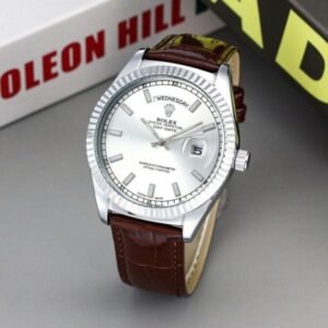 Buy Premium Rolex Daydate Leather Watch (APS84)