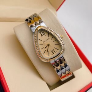 Bvlgari Branded Analog Watch With Gold Metal Case & Strap Watch With Gold Dial Designer Gold Multicolor Strap Watch For Girl Or Woman-Best Gift Date Watch- BV-103460 - Buy Online | Brandfasion
