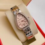 Bvlgari Branded Analog Watch With Silver Metal Case & Strap Watch With Rose Gold Dial Designer Rose Gold Multicolor Strap Watch For Girl Or Woman-Best Gift Date Watch-BV-103457 - Buy Online | Brandfasion