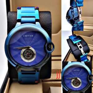 Cartier Full Blue Metal Men’s Watch For Man CRTR-124 Best Gift For Man Formal Casual Stylish