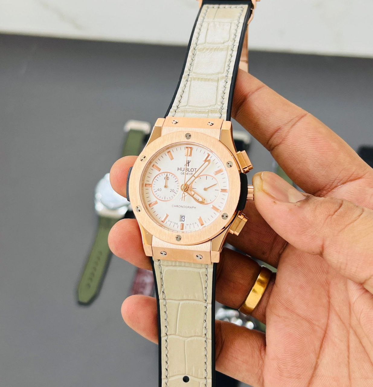 Hublot Stylish Big bang Grey Watch For Men