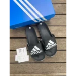 Classy Adidas Adilette Comfort Blue Slides For Men (BH989) - 7a first copy shoes | Buy Online at Best Price
