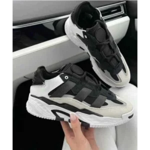 Classy Adidas Niteball Black White Shoes For Men (SHI174) - 7a first copy shoes | Buy Online at Best Price