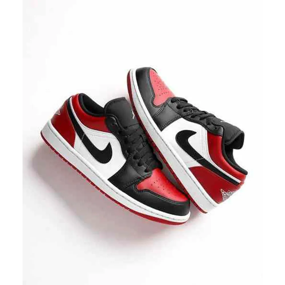 Classy Air Jordan 1 Low Bred Toe Shoes For Men (SHI147)