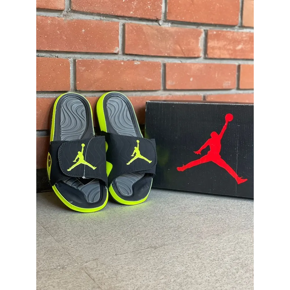 Classy Air Jordan Hydro 6 Slide Black Volt For Men (BH996)