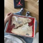 Classy Air Jordan Retro 4 Off White Shoes For Men (SHI161) - 7a first copy shoes | Buy Online at Best Price