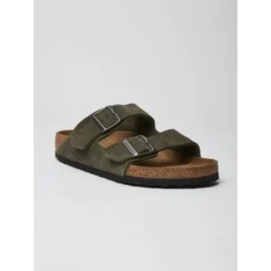 Classy Birkenstock Arizona Olive Green Suede For Men (BH1000) - 7a first copy shoes | Buy Online at Best Price