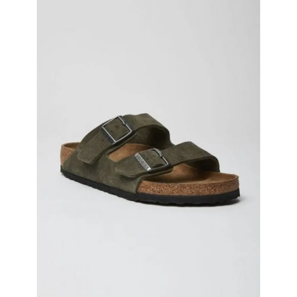 Classy Birkenstock Arizona Olive Green Suede For Men (BH1000)
