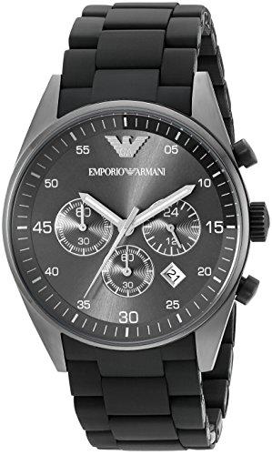 Classy Emporio Armani Chronograph Analog Full Black silicon Men’s Watch for Man AR5889 Sale Gift