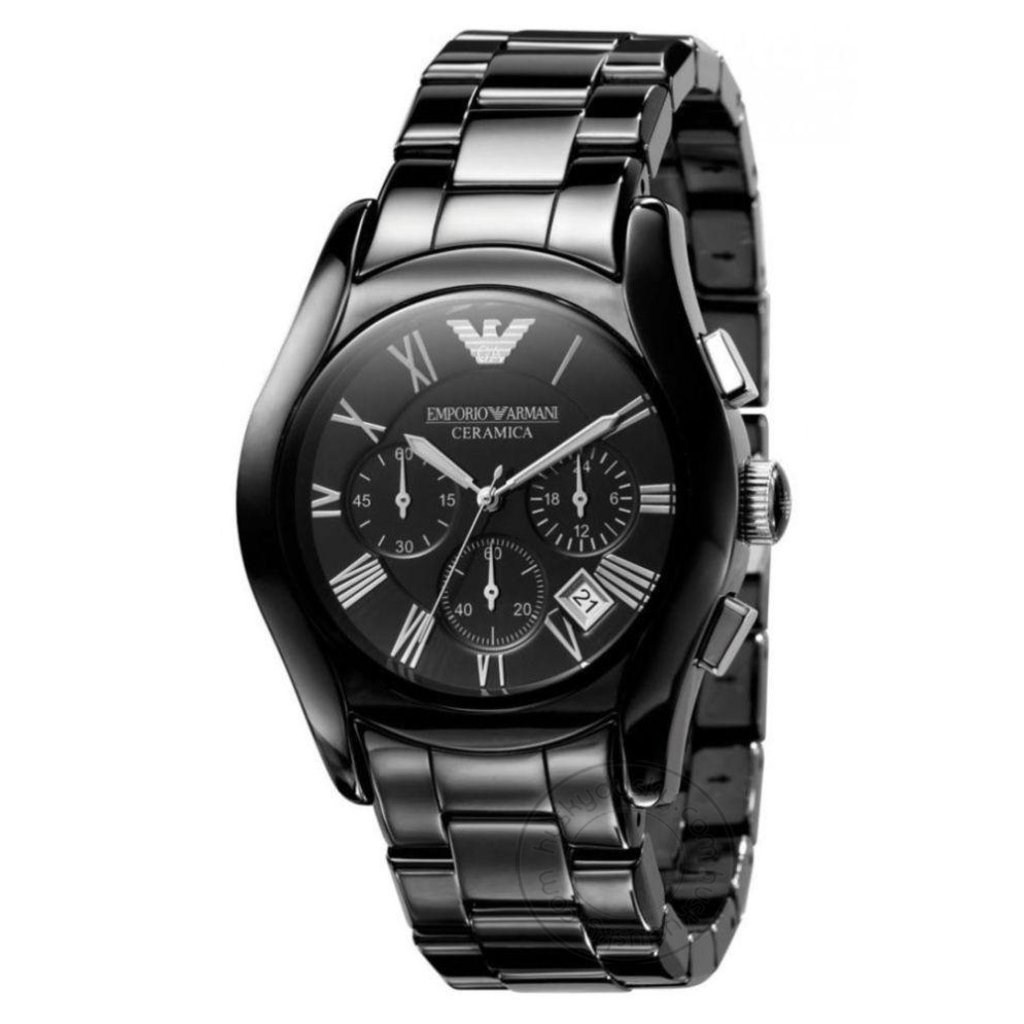 Classy Emporio Armani Chronograph Black Silver Dial Men’s Watch For Man AR1400 Date Gift Watch