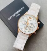 Classy Emporio Armani White Chronograph Analog White Dial Men’s Watch AR-5919 - Accessories | Buy Online at Best Price