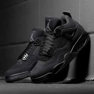 Classy Jordan Retro 4 Black Cat Shoes For Men (SHI243) - 7a first copy shoes | Buy Online at Best Price