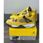 Classy Jordan Retro 4 Lightning Tour Yellow Shoes For Men (SHI240) - 7a first copy shoes | Buy Online at Best Price