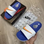 Classy Nike Air Max Cirro White Blue Slides For Men (BH1017) - 7a first copy shoes | Buy Online at Best Price