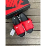Classy Nike Asuna Red Slide For Men (BH980) - 7a first copy shoes | Buy Online at Best Price