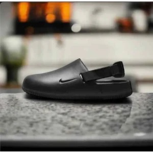 Classy Nike Calm Mule Black Shoes For Men (SHI211)