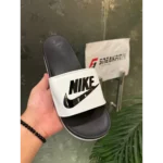 Classy Nike Max Slide White For Men (BH1036) - 7a first copy shoes | Buy Online at Best Price