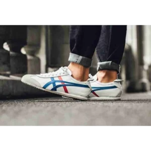 Classy Onitsuka Tiger Mexico 66 White Blue Shoes For Men (SHUB296)
