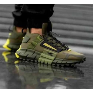 Classy Reebok Zig kinetica Edge Army Green Shoes For Men (SHI233) - 7a first copy shoes | Buy Online at Best Price