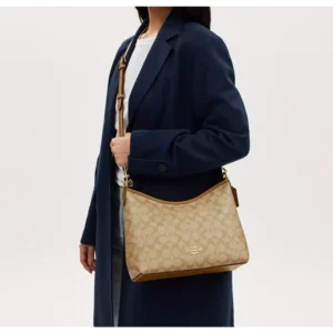 Coach Shoulder Hobo Bag with OG Red Box (caramel) For Women (BSF189)