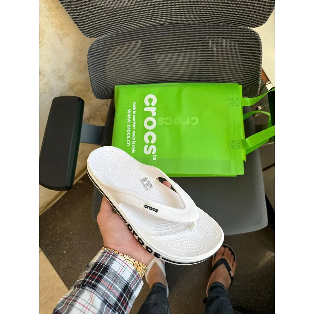 Crocs Baya Band Flip Flops For Men (LAB89)