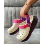 Crocs Hiker Clogs White Purple For Men (LAZ519) - 7a first copy shoes | Buy Online at Best Price