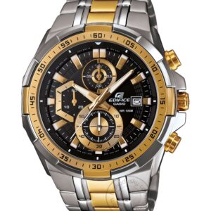 Edifice Chronograph Black Dial Gold Metal Men’s Watch EFR 539SG 1AVUDF