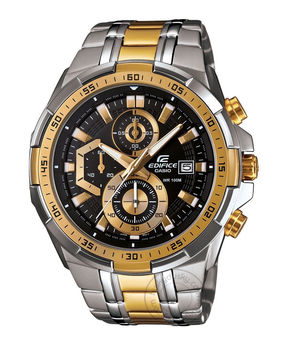 Edifice Chronograph Black Dial Gold Metal Men’s Watch EFR 539SG 1AVUDF