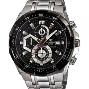Edifice Chronograph Black Dial Silver Strap Men’s Watch EFR 539D 1AVUDF - Accessories | Buy Online at Best Price
