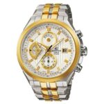 Edifice Chronograph Men’s Watch Silver Gold Metal ED426 Watch for Man 556SG - Accessories | Buy Online at Best Price