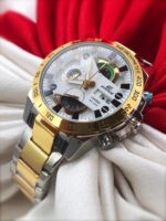 Edifice Chronograph Men’s Watch Silver Gold Metal Watch For Man EFR 540 GS - Accessories | Buy Online at Best Price