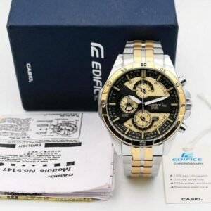Edifice Chronograph Multi Color Motor Dial Gold Silver Metal Men’s Watch EFR-505-best Gift - Buy Online | Brandfasion