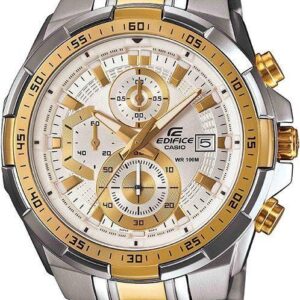 Edifice Chronograph White Dial Gold Metal Men’s Watch EFR 539SG 7AVUDF