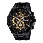 Edifice Chronograph With Black Stainless steel Strap Men’s Watch Black Gold - Accessories | Buy Online at Best Price