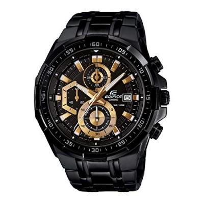 Edifice Chronograph With Black Stainless steel Strap Men’s Watch Black Gold