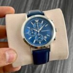 Emporio Armani Blue Leather - Accessories | Buy Online at Best Price