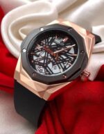 Fashionable Hublot Black Gold Mens Watch Big Bang Fusion Leather Watch For Man Hb-Gb01 - Buy Online | Brandfasion