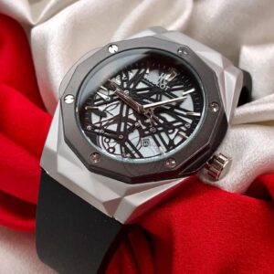 Fashionable Hublot Black Silver Mens Watch Big bang Fusion Leather Watch for Man HB-BS01 - Buy Online | Brandfasion