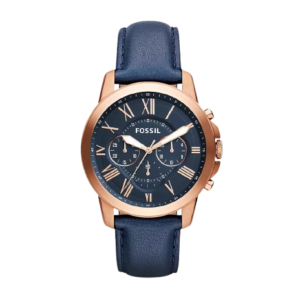 Fossil Chronograph Blue Dial Leather Men’s Watch For Man – Fs4835 (Best Gift For Man)