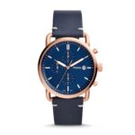 Fossil Chronograph Blue Dial with Blue Leather Strap Watch for Men FS-5404 - Accessories | Buy Online at Best Price