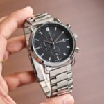 Fossil Silver Stainless Steel Strap Watch For Mens FS-S-BLACK Design Black Dial For Man Best Gift Date Watch - Buy Online | Brandfasion