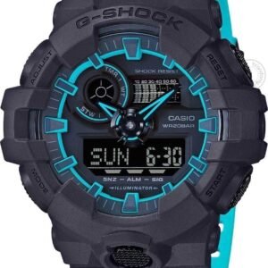 G-Shock Analog Digital Black & Blue Belt Men’s Watch For Man GA-700SE-1A2DR Multi Color Dial Day And Date Gift Watch