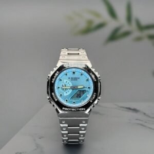 G shock Gm 2100d Silver Ice blue