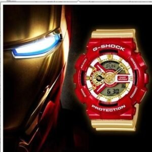 G-Shock Jam Tangan Iron Man Edition Watch Dual Time Robber Strap Watch For Men -Unisex Fancy look premium quality GA-110CS-4ADR - Buy Online | Brandfasion