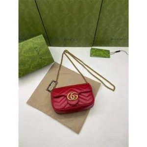 Gucci Gg Marmont Mini Matelasse Shoulder Bag For Women (LAB611)