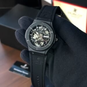 hublot automatic fusion black