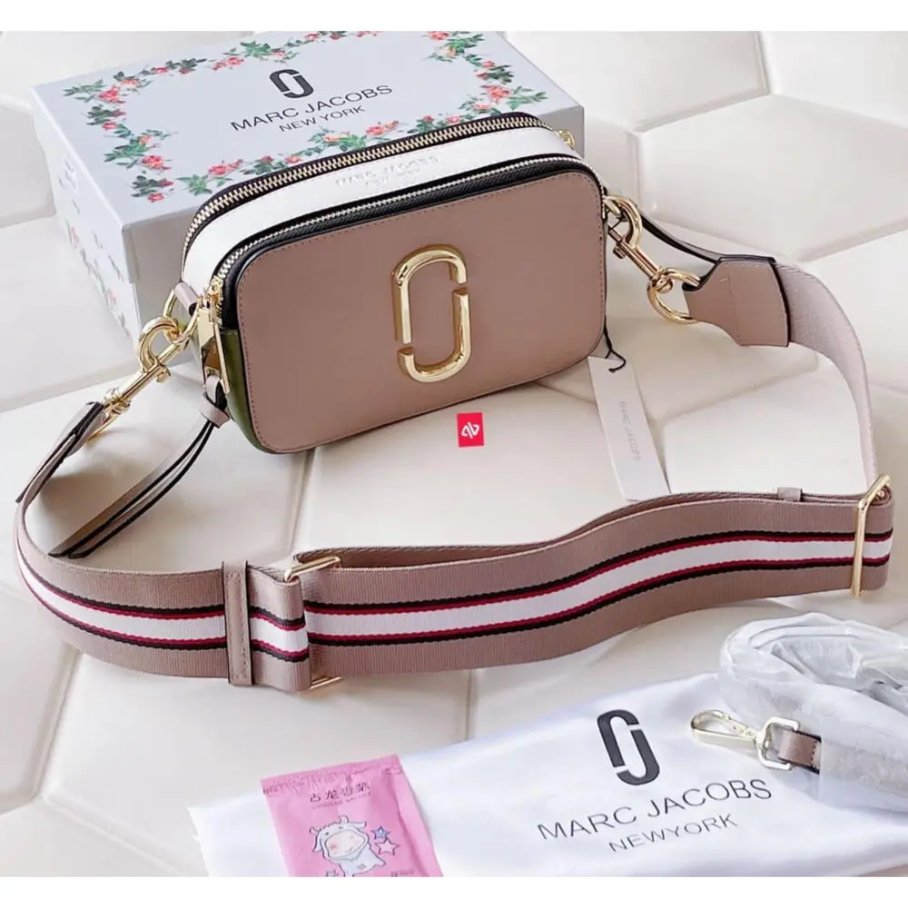 Marc Jacobs Khaki Green The Snapshot Camera Sling Bag (With Box)