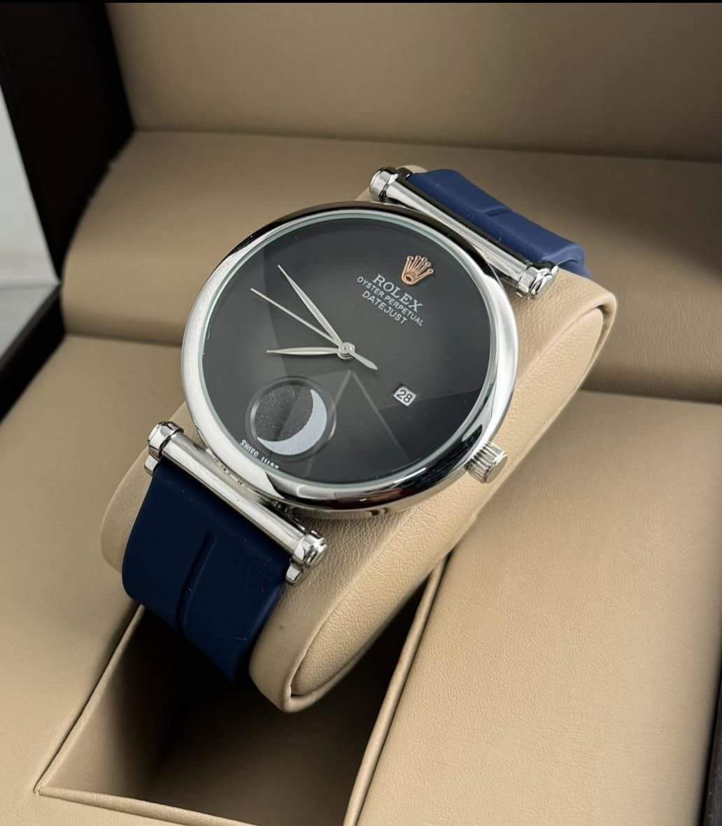 ROLEX MOON BLACK AND BLUE