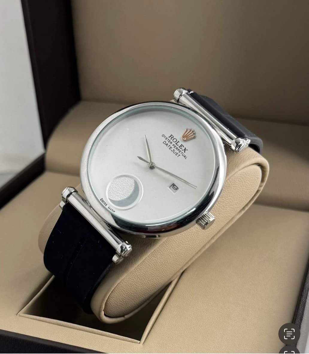 ROLEX MOON BLACK AND WHITE