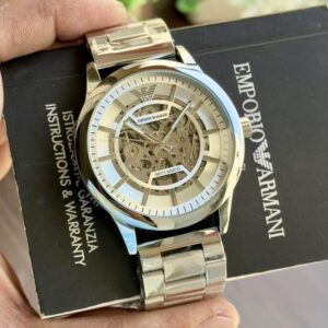 Armani AR 1947 Silver Dial - Automatic Watches | Buy Online at Best Price